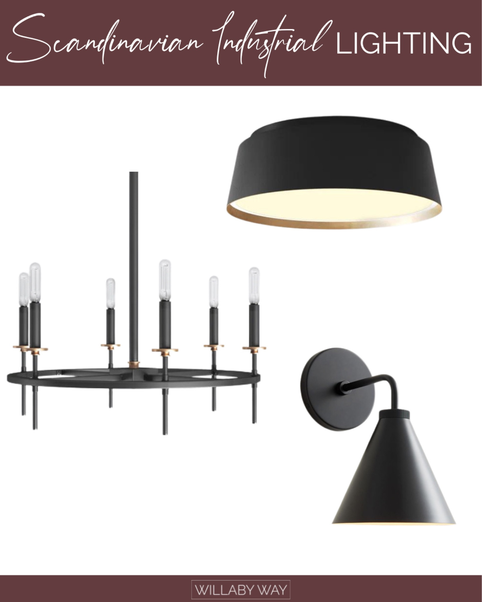Light Fixtures - Scandinavian Industrial designed by Willaby Way

#LTKHome