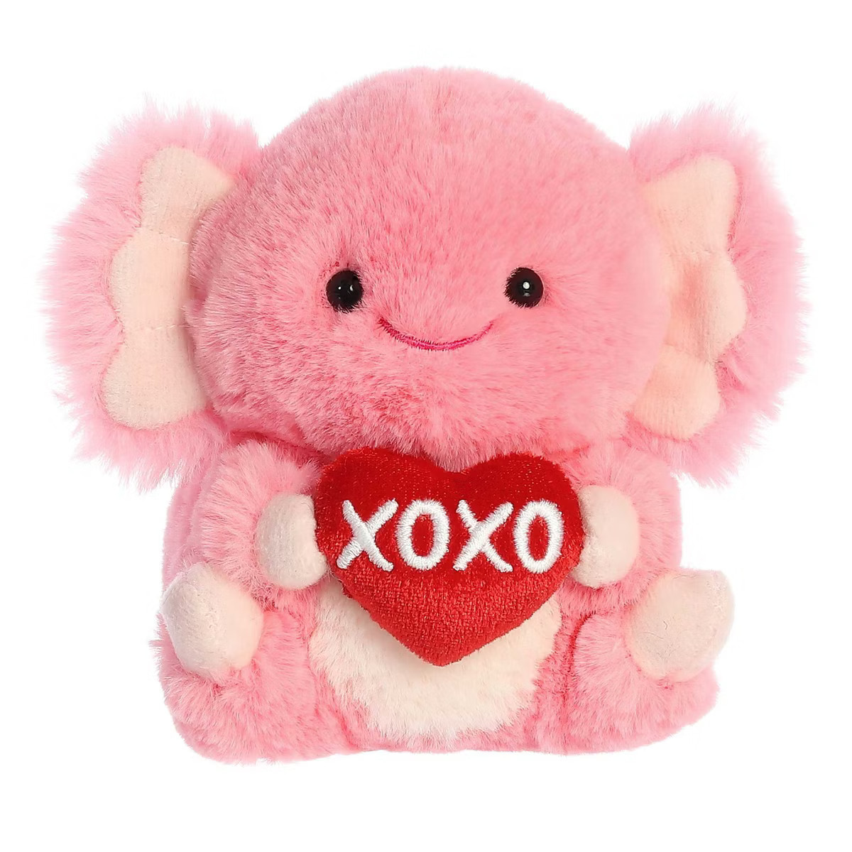Aurora Mini XOXO Axolotl Rolly Pet Round Stuffed Animal Pink 5" | Target