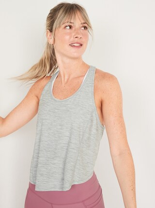 Breathe ON Cropped Racerback Tank Top | Old Navy (US)