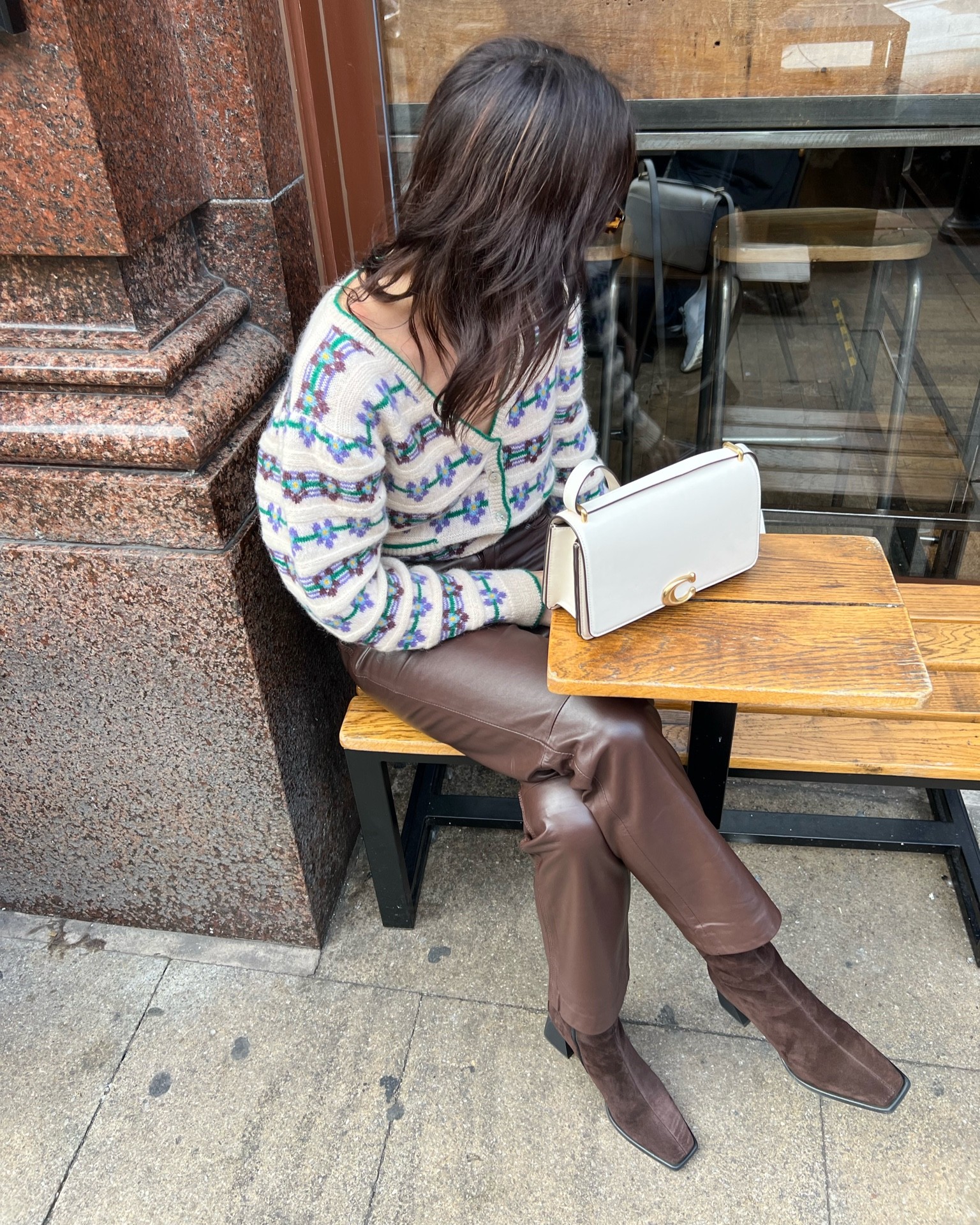 knitwear 
cardigan 
leather brown pants 
suede brown boots 
coach bag v my bag online use discount code HANNI for 15% off + free NDD
autumn outfit ideas 
autumn outfit 
fall fashion 
casual style 

#LTKeurope #LTKstyletip #LTKSeasonal