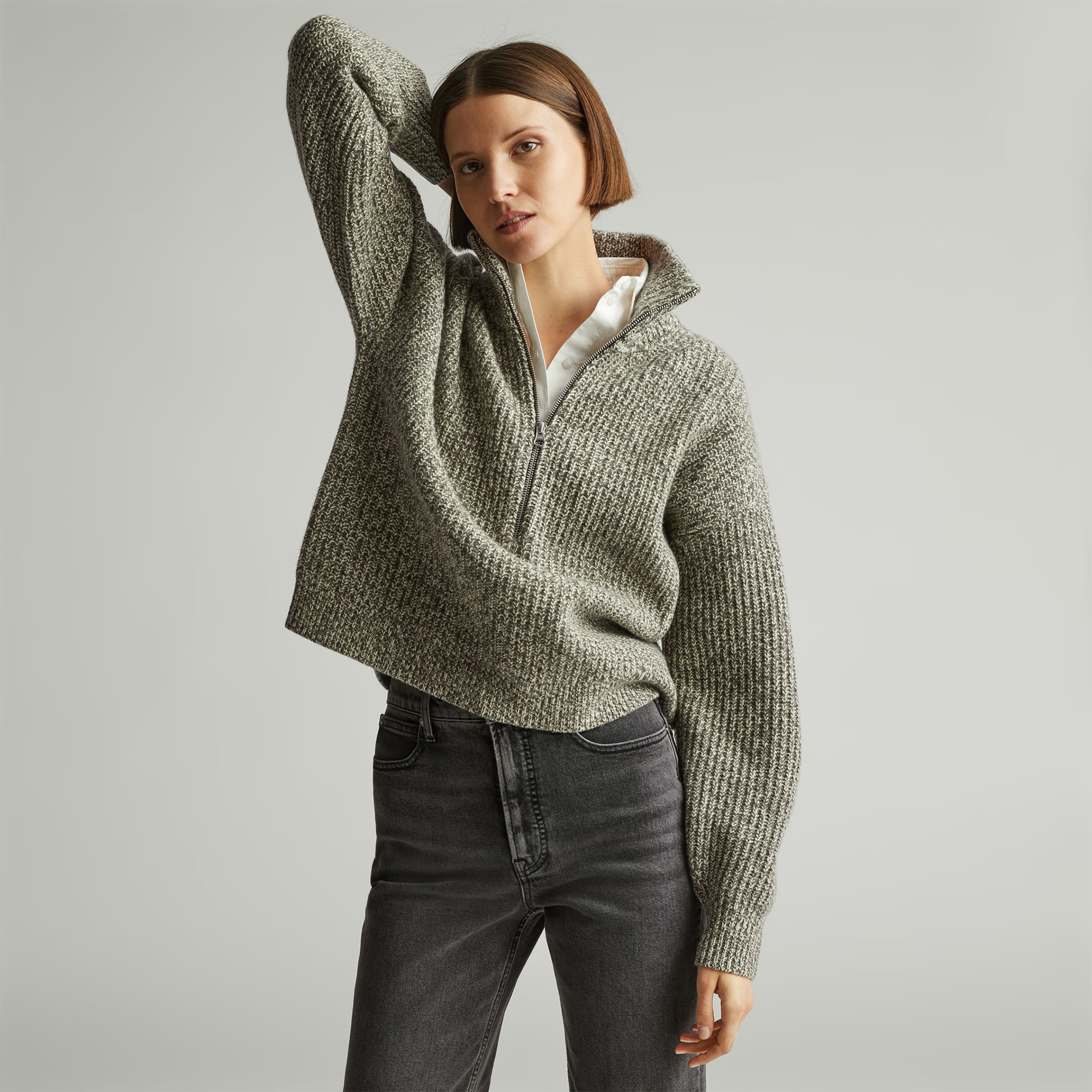 The Felted Merino Half-Zip Sweater | Everlane