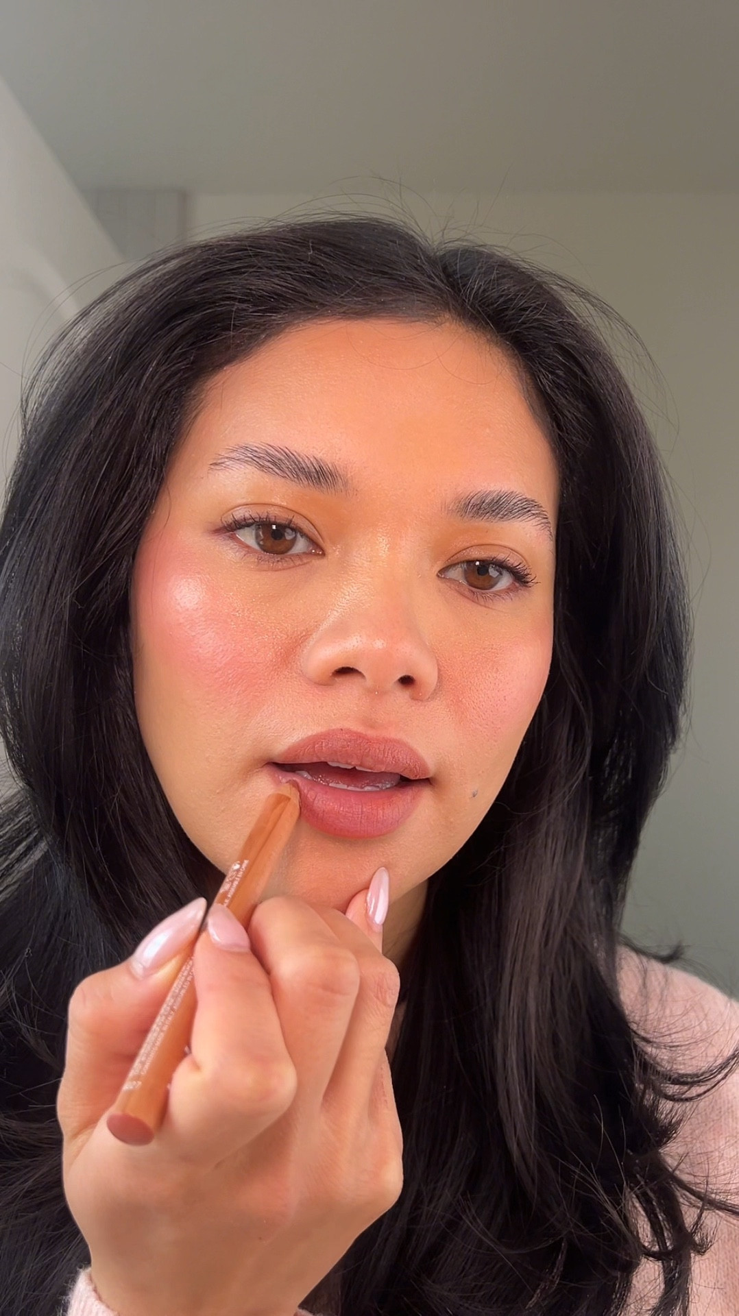 Cute and easy Valentine’s Day Makeup 
- T28 in finest hour
- Rhode in Juice Box & guava Spritz
- Haus Labs Highlighter in Peach Quartz 
-Soshe eyeliner in Nights in Bordeaux 
- ILIA lip crayon in Pampas

#LTKStyleTip #LTKBeauty