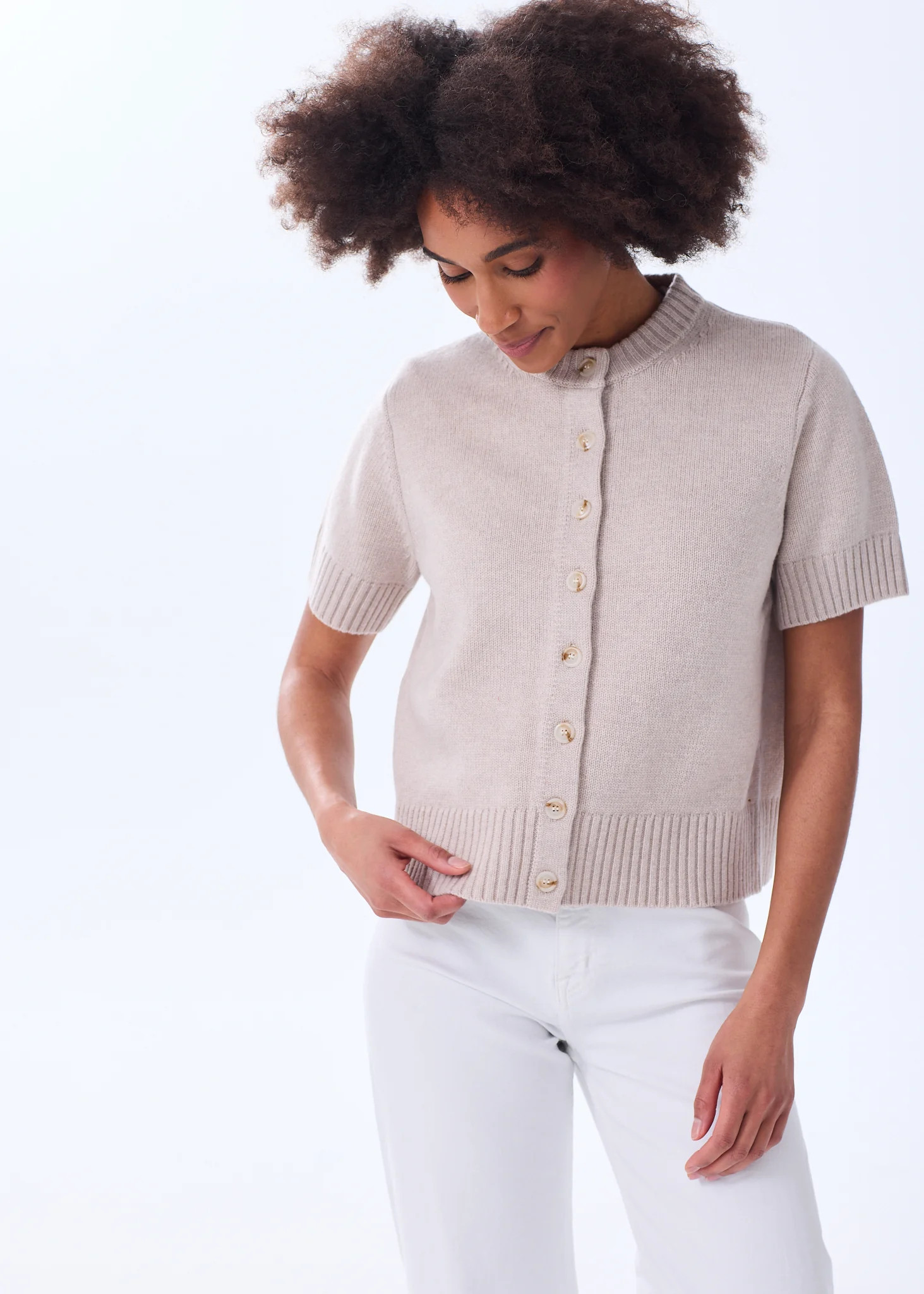 The Short Sleeve Cardigan | Alice Walk