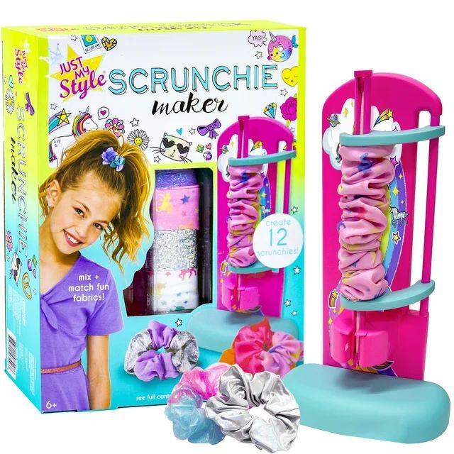 Just My Style D.I.Y. Scrunchie Maker Craft Kit, Boys and Girls, Child, Ages 6+ | Walmart (US)