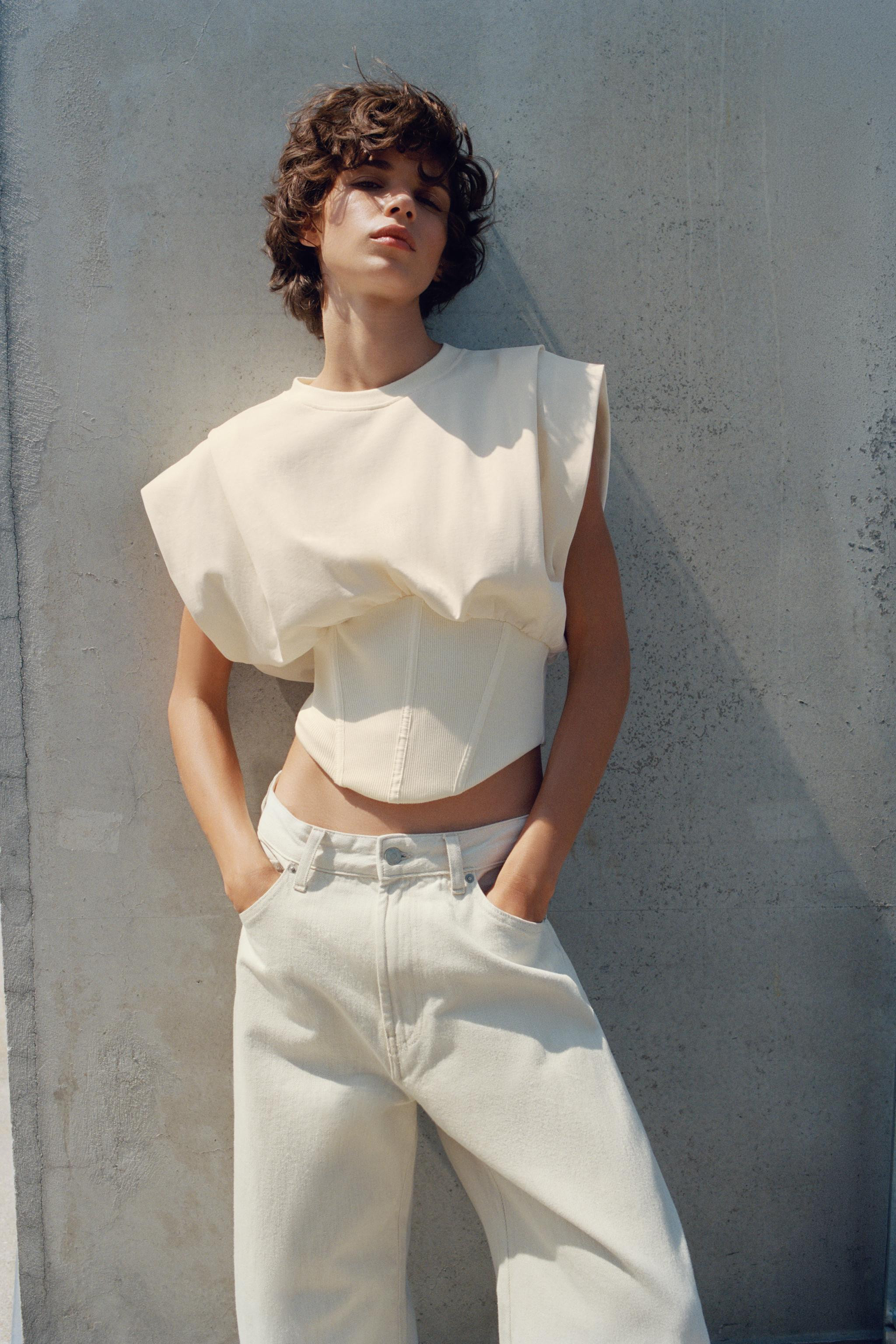 RIBBED CORSET TOP | Zara US