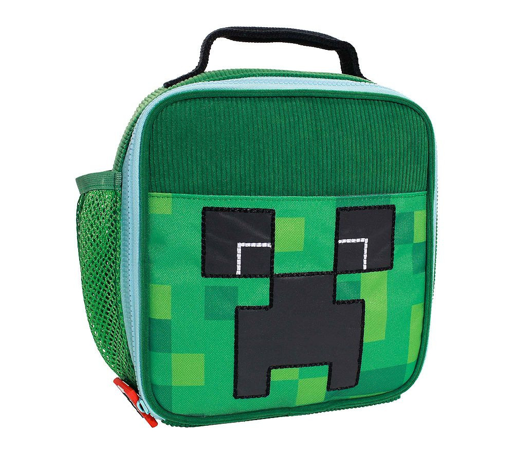 Mackenzie Minecraft™ Creeper Critter Glow-in-the-Dark Classic Lunch Box | Pottery Barn Kids