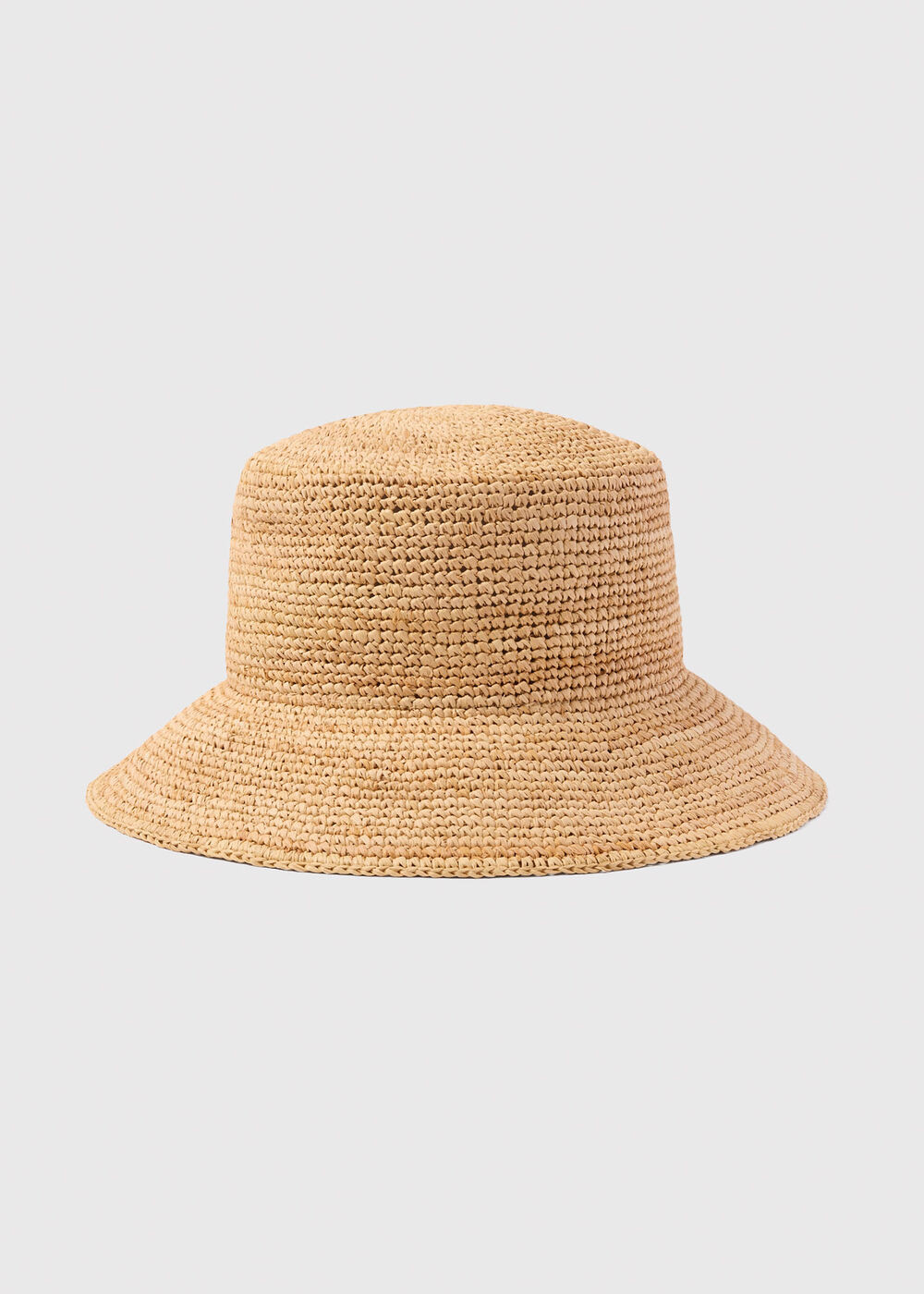 Neutral Structured Straw Bucket Hat | WHISTLES | Whistles UK | | Whistles