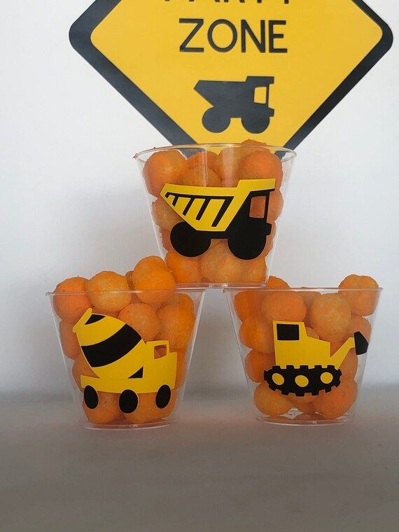 Construction Party Cups, Construction Birthday Party Cups, Construction Party Supplies, Construct... | Etsy (US)