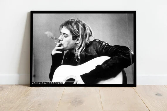 Kurt Cobain Poster | Kurt Cobain Print | Etsy (US)