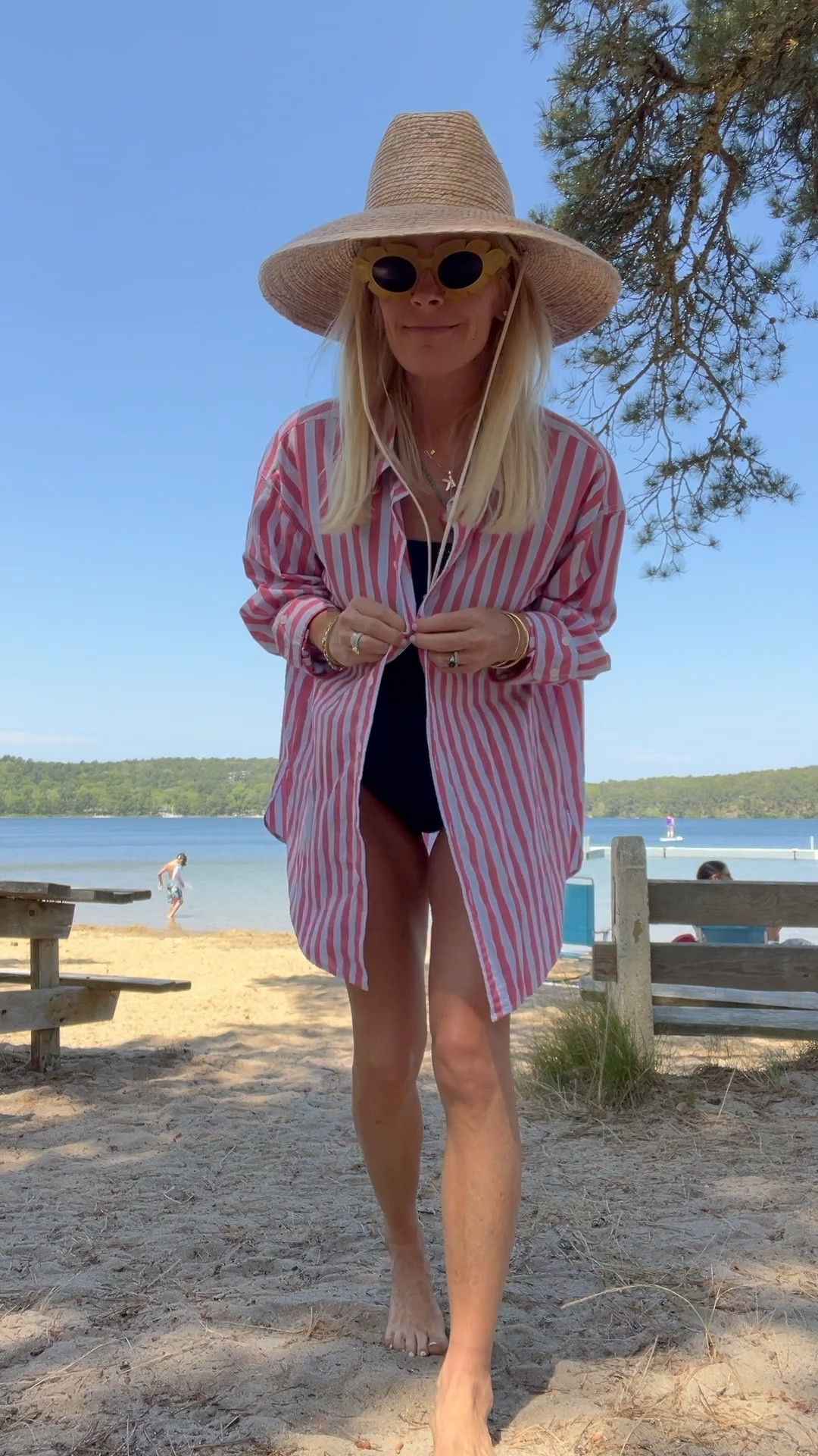 The summer button up not to be missed, doubles as a beach/pool coverup! Perfect for the 4th too! I sized up 2 sizes to a large! 

#LTKOver40 #LTKSummerEdit #LTKFindsUnder50