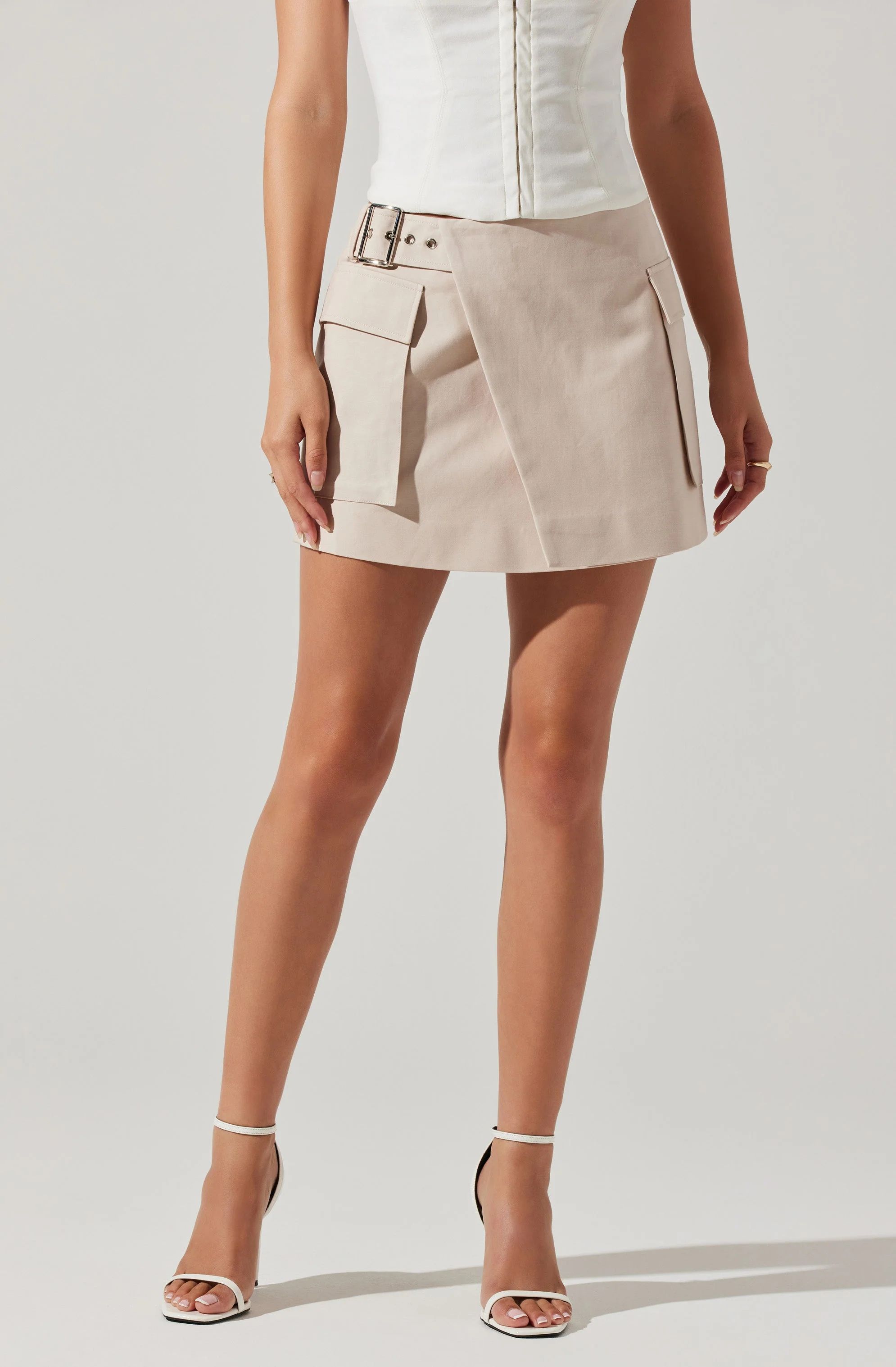 Lautner Belted Wrap Skirt | ASTR The Label (US)