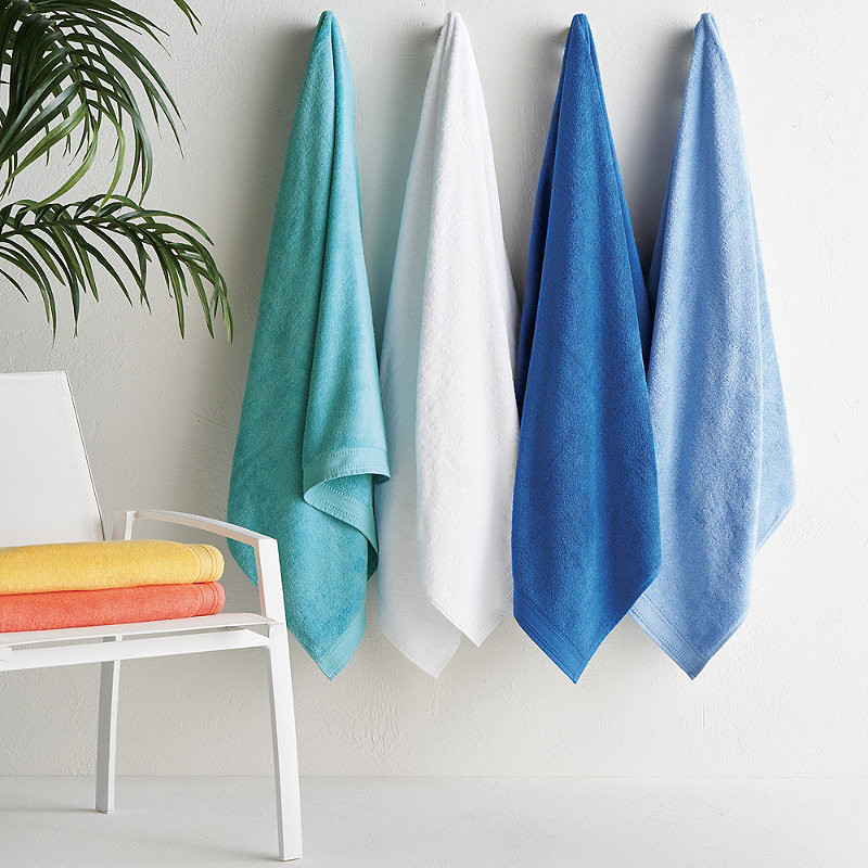 Solid Pool & Beach Towel - Sea Blue, 30" x 64" Pool Towel, Individual - Frontgate Resort Collectionâ¢ | Frontgate