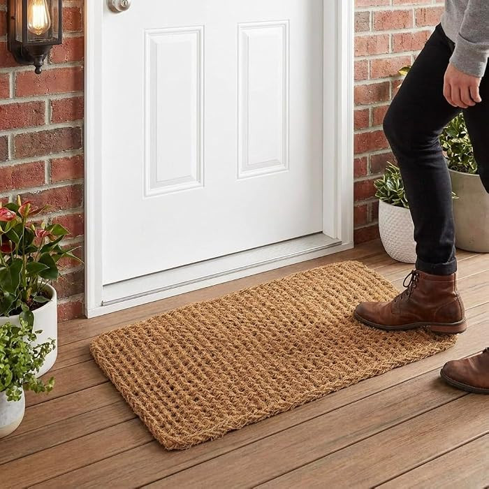 Dragon Weave Coco Coir Doormat, 22" x 36", Hand-Twisted Interwoven Fibers, Breathable Woven Backe... | Amazon (US)