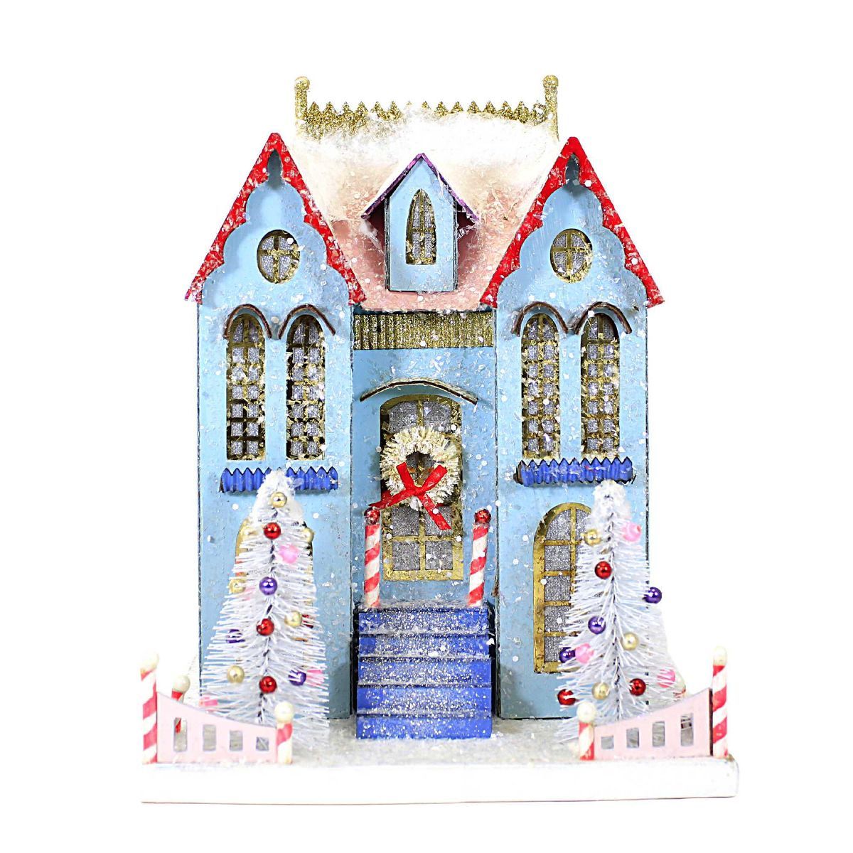 Cody Foster Festive Snow Covered  Mansion  -  One House 12.5 Inches -  Chrismas Santa Reindeer  -... | Target