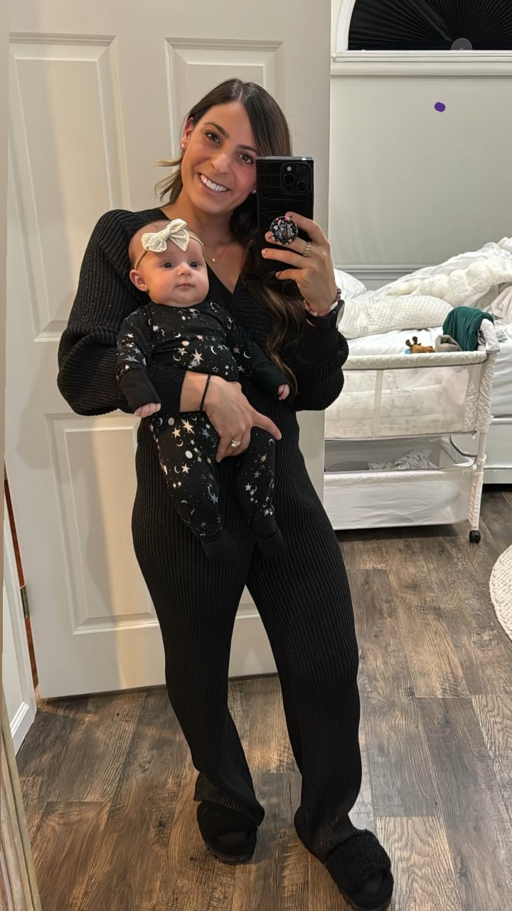 Add some sparkle and style to your winter sweat style wardrobe! Matching sets are so cute! And it’s on sale too! Baby cute outfit to match!

#LTKparties #LTKsalealert #LTKbaby