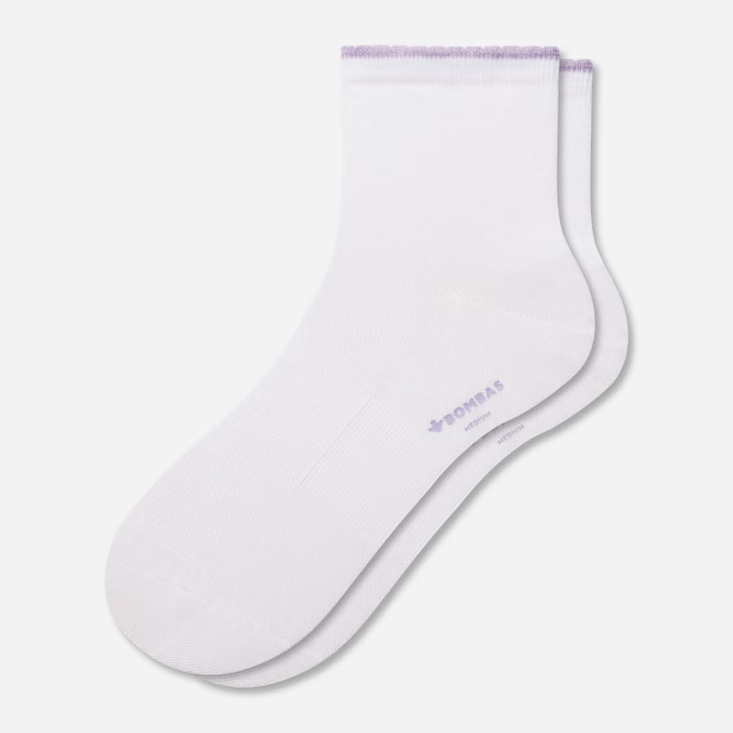 Women’s Scallop Cuff Quarter Socks | Bombas