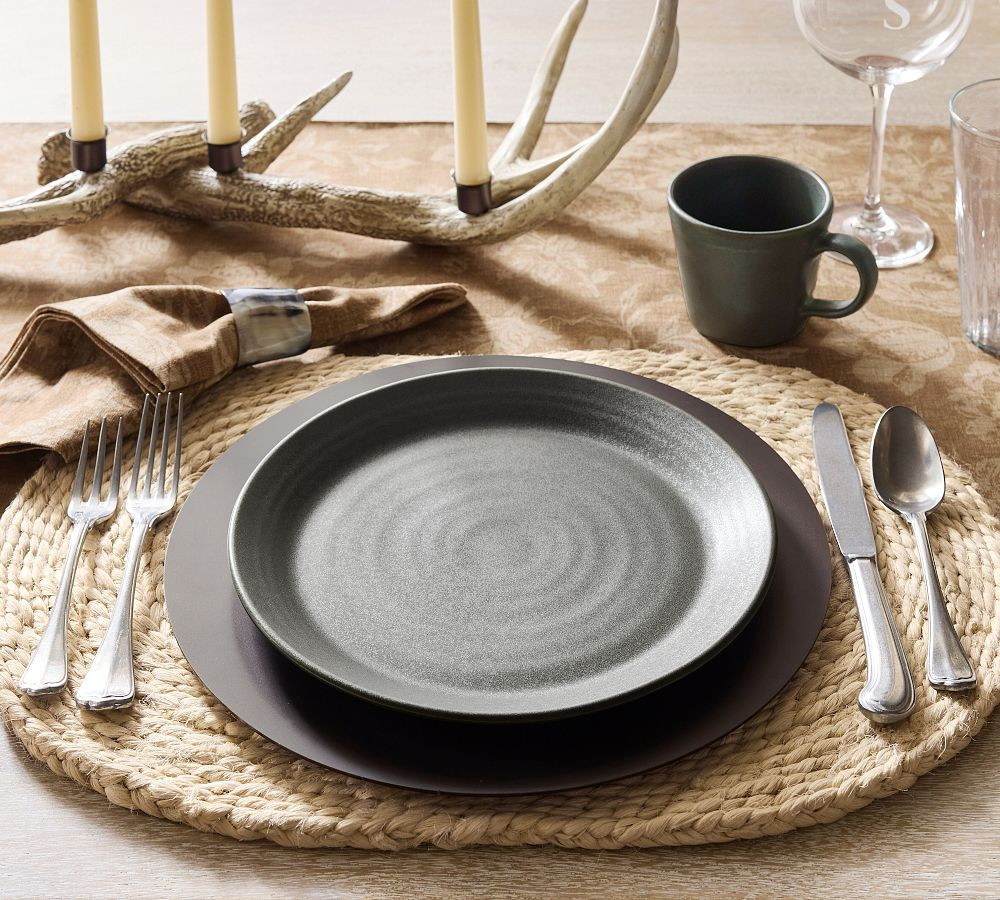 Larkin Reactive Glaze Stoneware Dinnerware Collection | Pottery Barn (US)