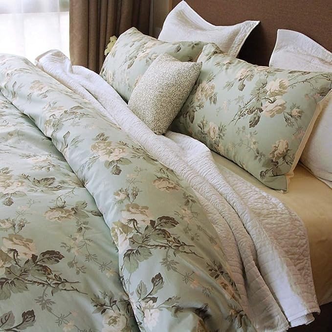 Brandream French Country Garden Toile Floral Duvet Cover King Size Bedding Set Cotton Asian Style... | Amazon (US)