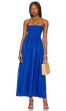 FAITHFULL THE BRAND Agolde Midi Dress in Sicilian Blue from Revolve.com | Revolve Clothing (Global)