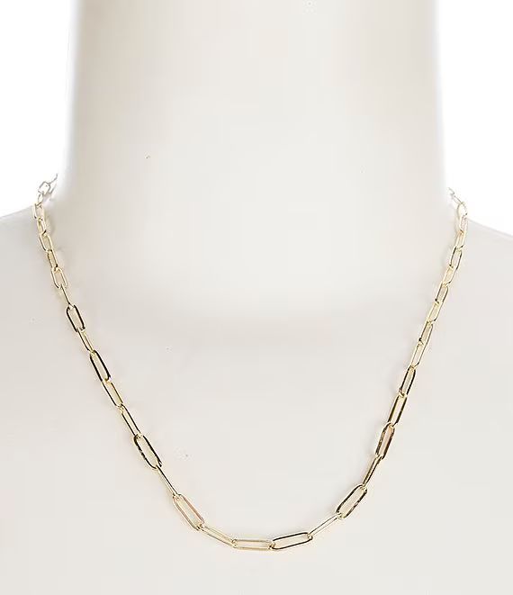 Waterproof Delicate Paperclip Chain Necklace | Dillard's