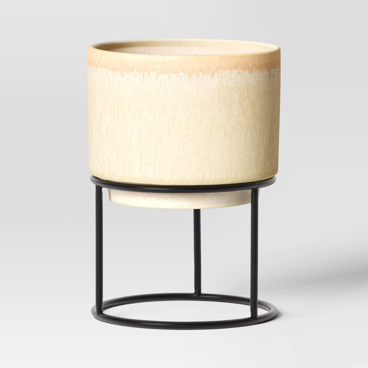 Ceramic Glazed Indoor Outdoor Planter Pot with Stand - Threshold™ | Target