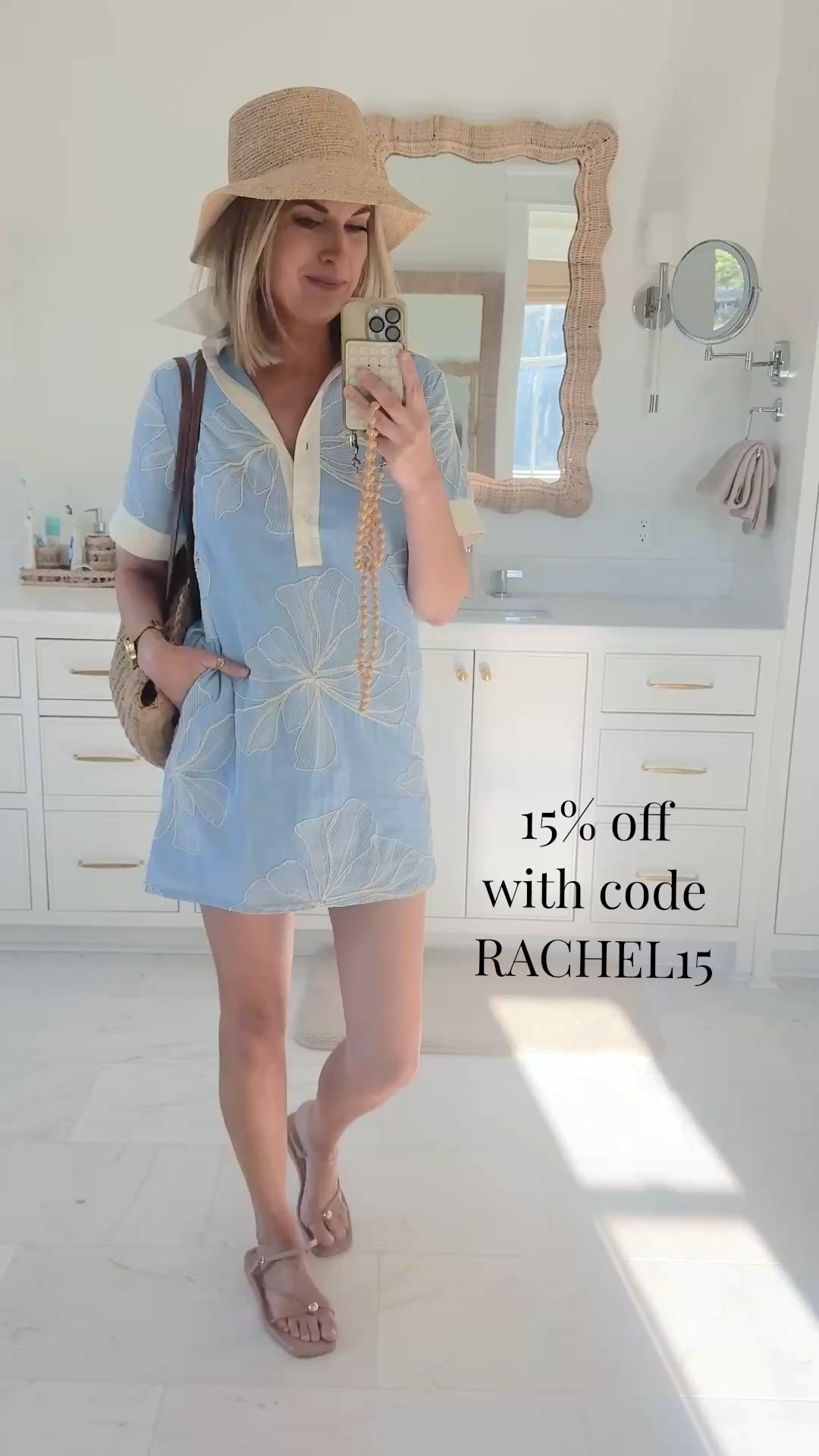 Size small dress - doubles as a swim cover up.  Leigh Williams launched with edit today with Avara! Use code RACHEL15 for 15% off.  

#LTKTravel #LTKSaleAlert #LTKgrwm
