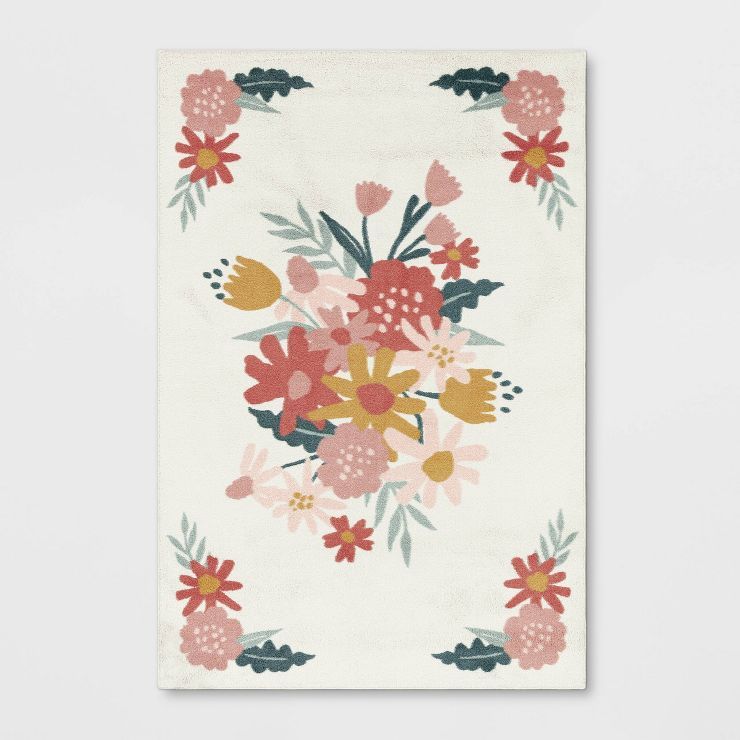 In the Garden Rug Pink - Pillowfort™ | Target