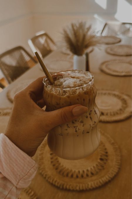 My homemade iced latte tastes so much better in a pretty glass! 

#LTKhome #LTKstyletip #LTKGiftGuide