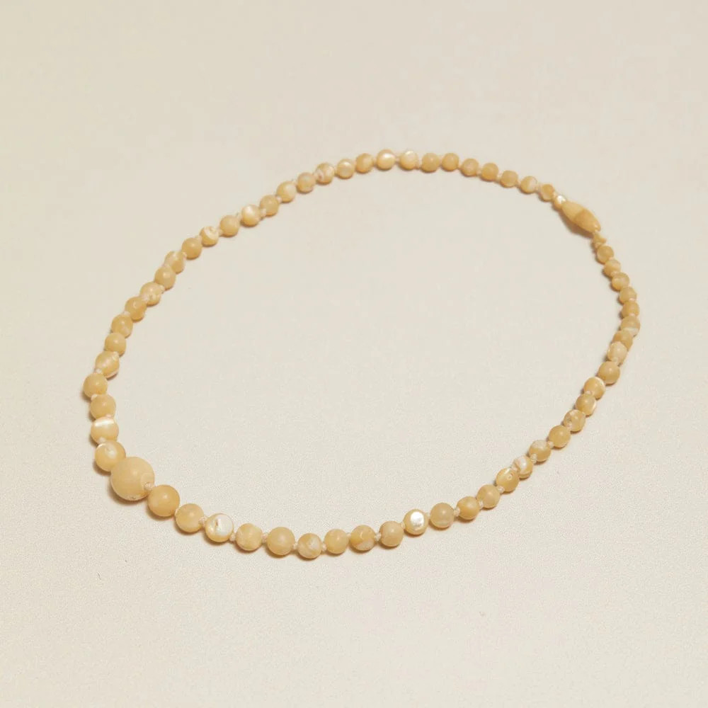 Vintage Mother Of Pearl Beaded Necklace | Orelia