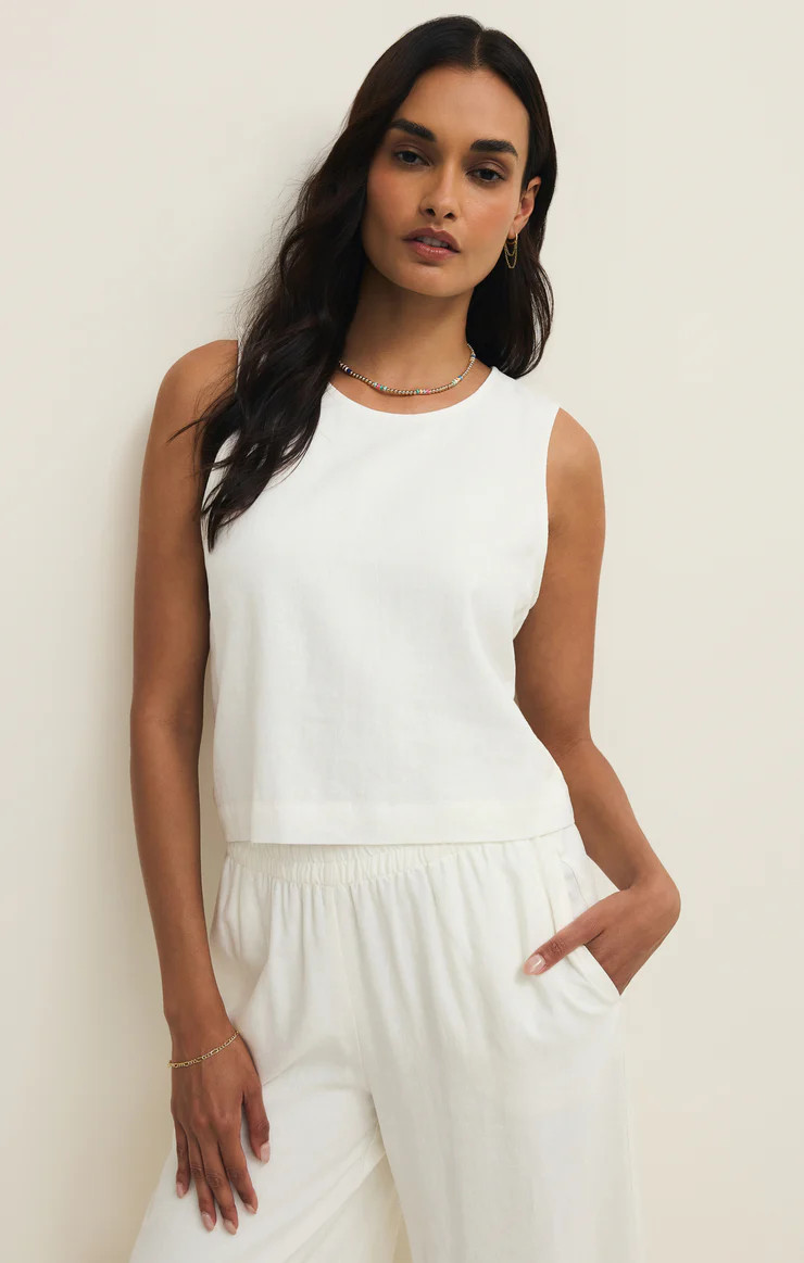 Sloane Linen Cropped Tank | Z Supply