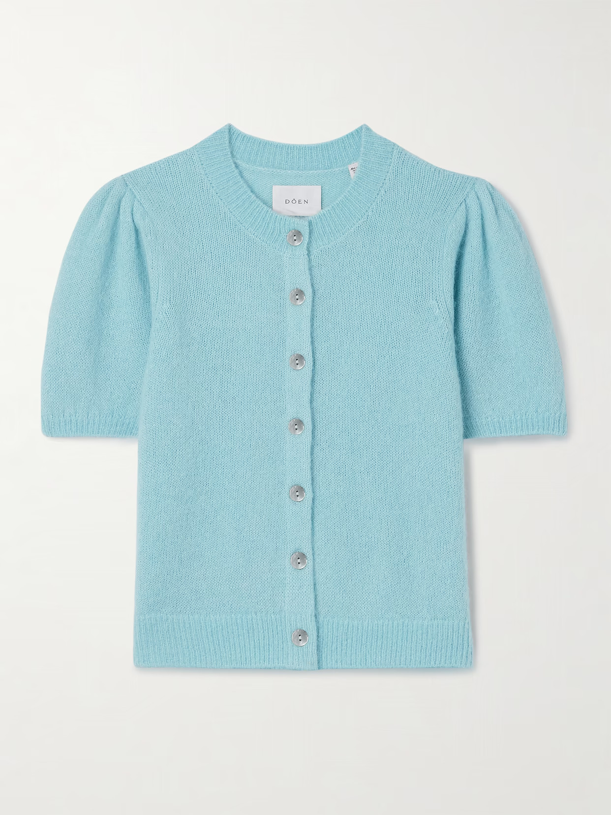 DÔEN - Anisa Knitted Cardigan - Light blue | NET-A-PORTER (UK & EU)