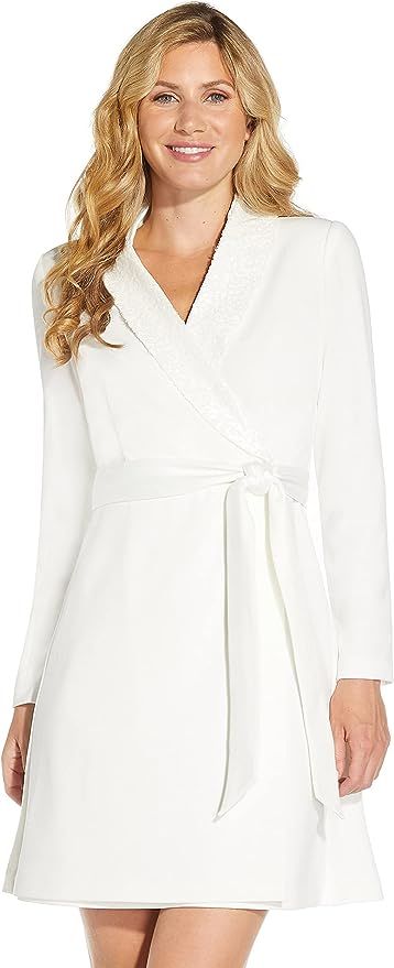 Adrianna Papell Women's Sequin Collar Tuxedo Dress | Amazon (US)