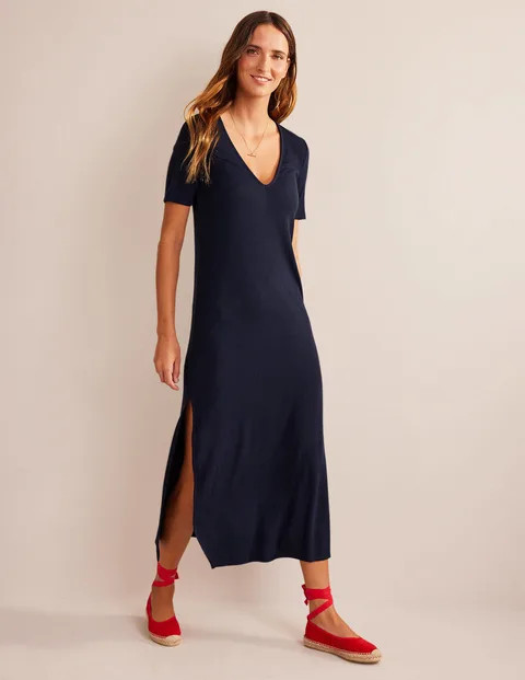 Rib Jersey Midi T-shirt Dress | Boden (US)