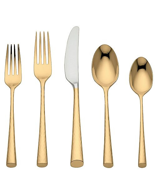 Flatware 18/10, Imperial Caviar Gold 5-Piece Place Setting | Macys (US)