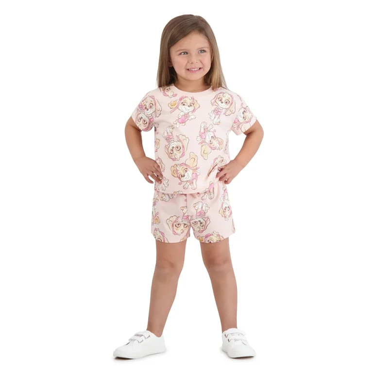 Paw Patrol Toddler Girls Short Set, Sizes 12 Months-5T - Walmart.com | Walmart (US)