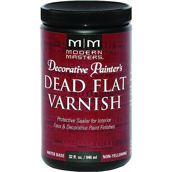 1 qt Modern Masters DP400 Clear Decorative Painter's Acrylic Dead Flat Varnish | Amazon (US)