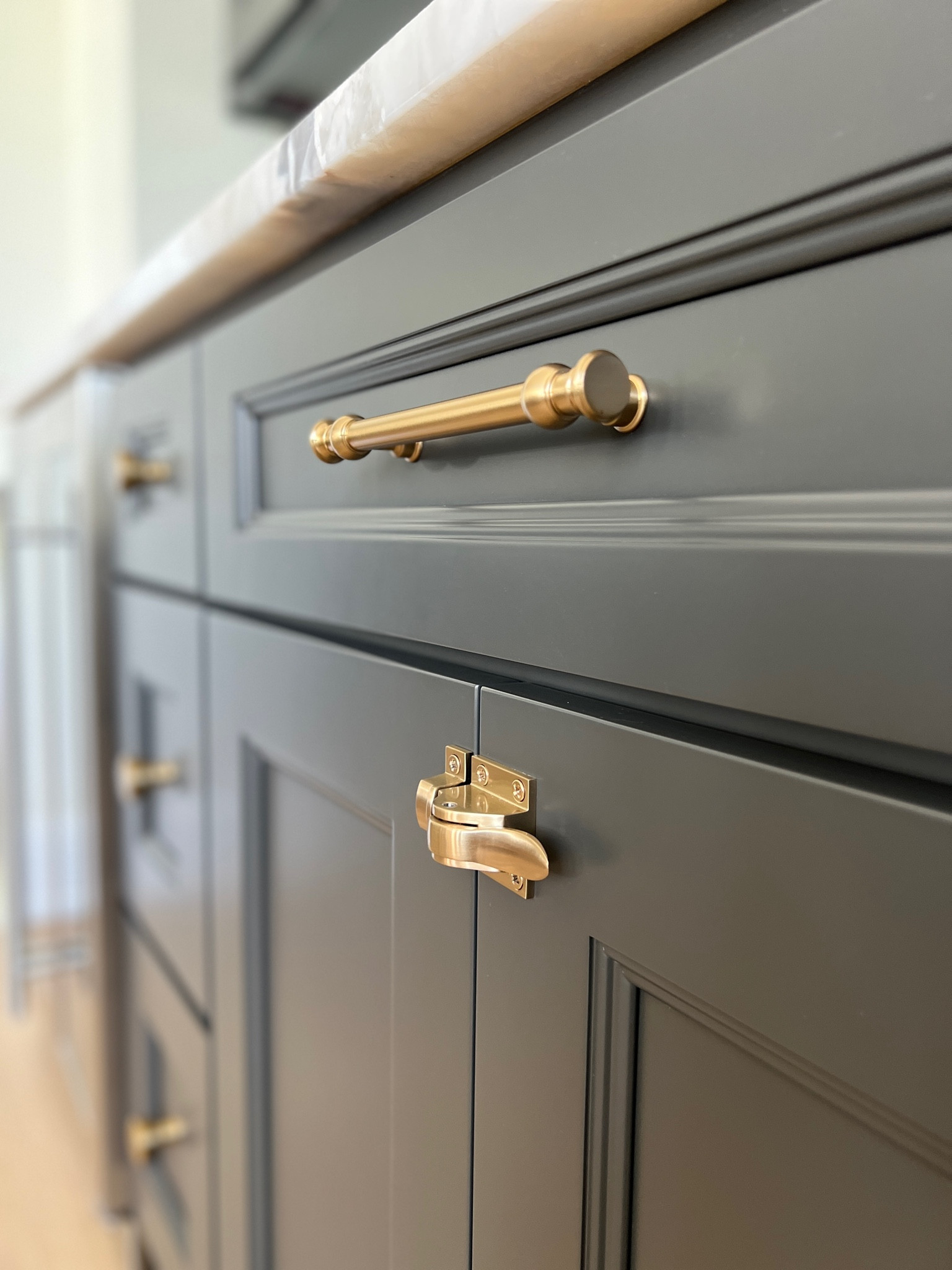 Kitchen hardware, kitchen hardware latches, traditional hardware, brass hardware 