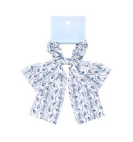 The Hill House x Wet Brush Scrunchie Bow - Blue Vine Stripe | Hill House Home US