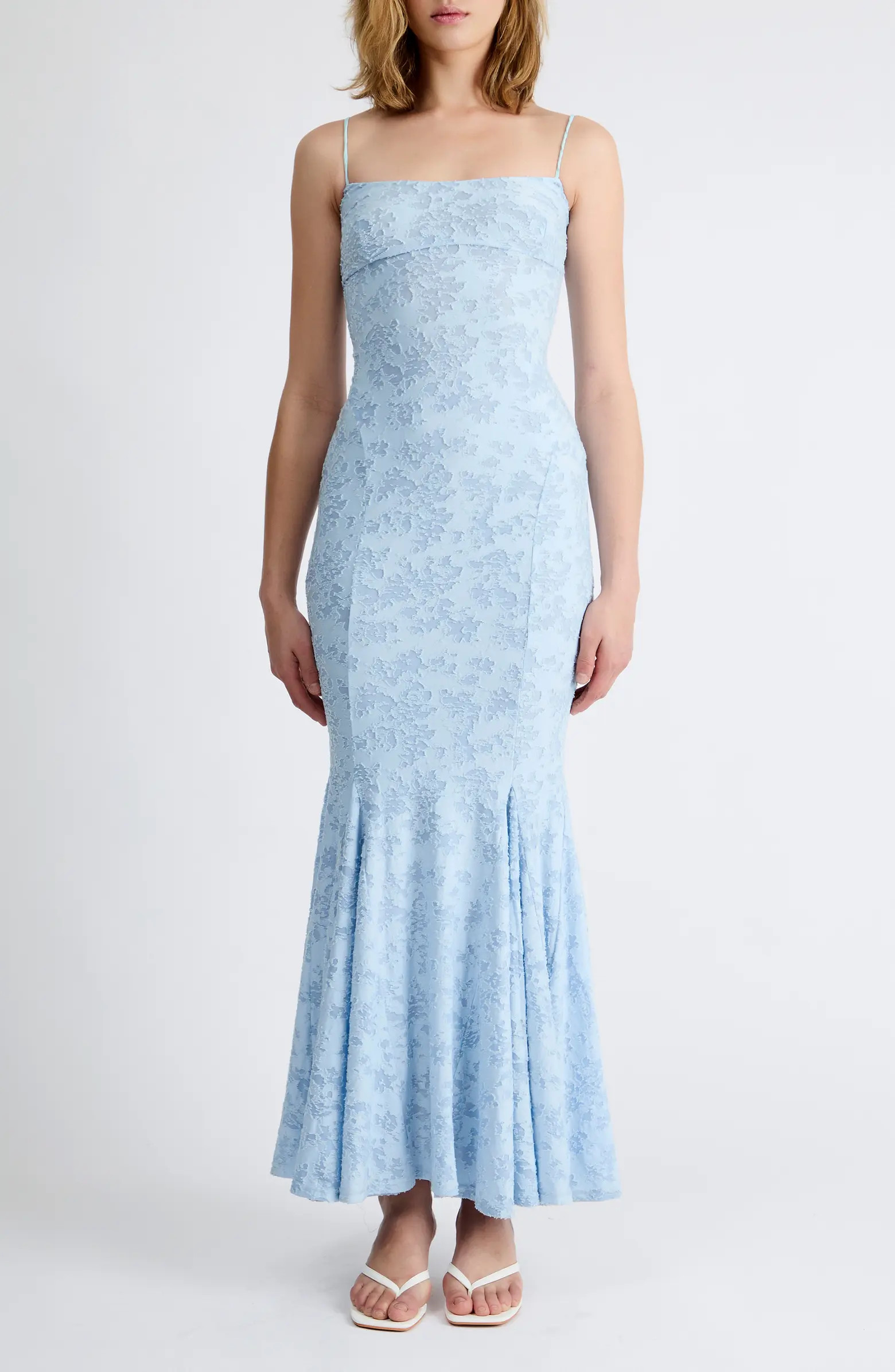 Extro & Vert Lara Stretch Lace Back Maxi Dress | Nordstrom | Nordstrom