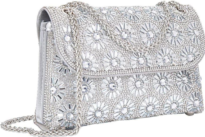 BBTT.ful Shoulder Bags Crossbody Bag Purses Handbags Crystals Rhinestone Evening Bag for Women Cl... | Amazon (US)