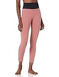 Amazon Brand - Core 10 Women's Standard Icon Series 'Fierce Pleats' Yoga 7/8 Crop Legging-24, Rose/B | Amazon (US)