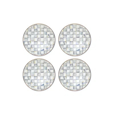 Sterling Check Enamel Chargers | Wayfair North America