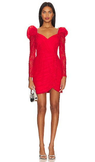 Trixie Mini Dress in Lipstick | Revolve Clothing (Global)