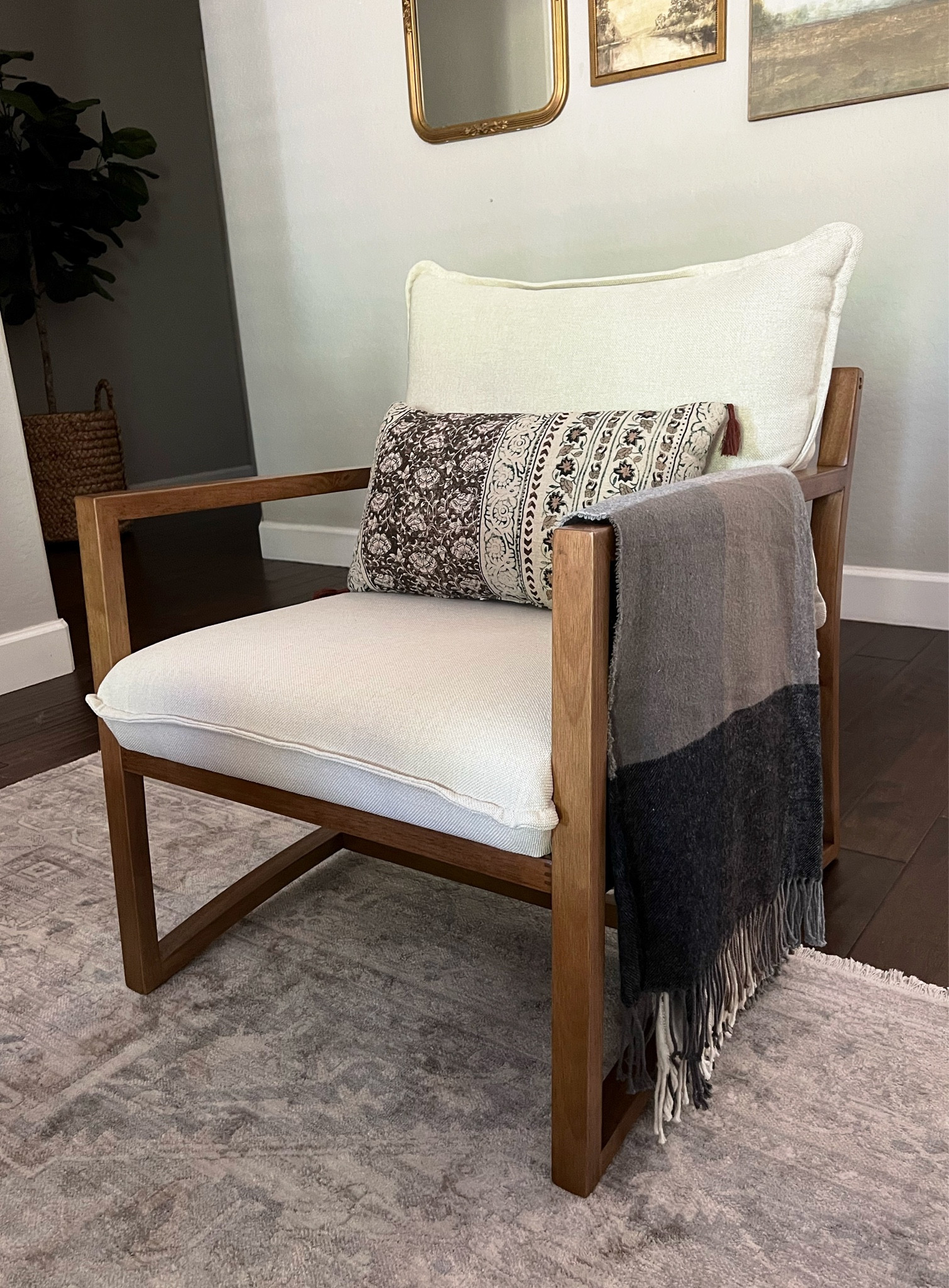 Fall decor, upholstered furniture, armchair, Higgins sling back chair, throw pillow, lumbar pillow, throw blanket, area rug, Target, Rugs USA, Threshold

#LTKstyletip #LTKhome #LTKSeasonal
