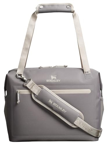 STANLEY All Day Julienne Max Soft Cooler Bag and Lunch Box 20 Quarts | 30 Can Cooler with Handles and Strap | Stays Cold for a Day | Insulated Travel Bag with Zipper | BPA-Free | Stone | Amazon (US)