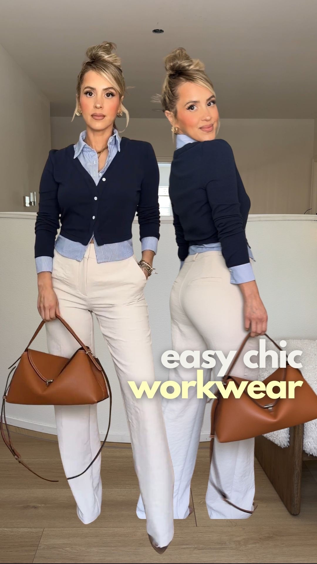 Style tip: 2 in 1 built-in layered OFFICE TOPS!! No bulk + no effort + matches literally any trouser in your closet!! 

Wearing small in tops 
Size small or size 4 in trousers

#LTKgrwm #LTKootd #LTKWorkwear