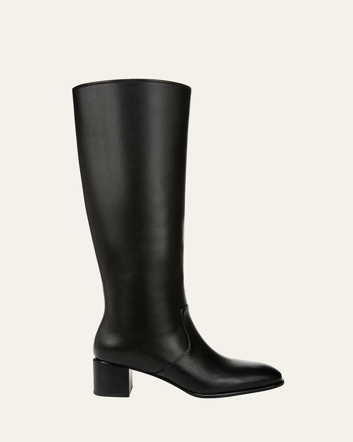 Leather Block-Heel Knee Boots | Bergdorf Goodman