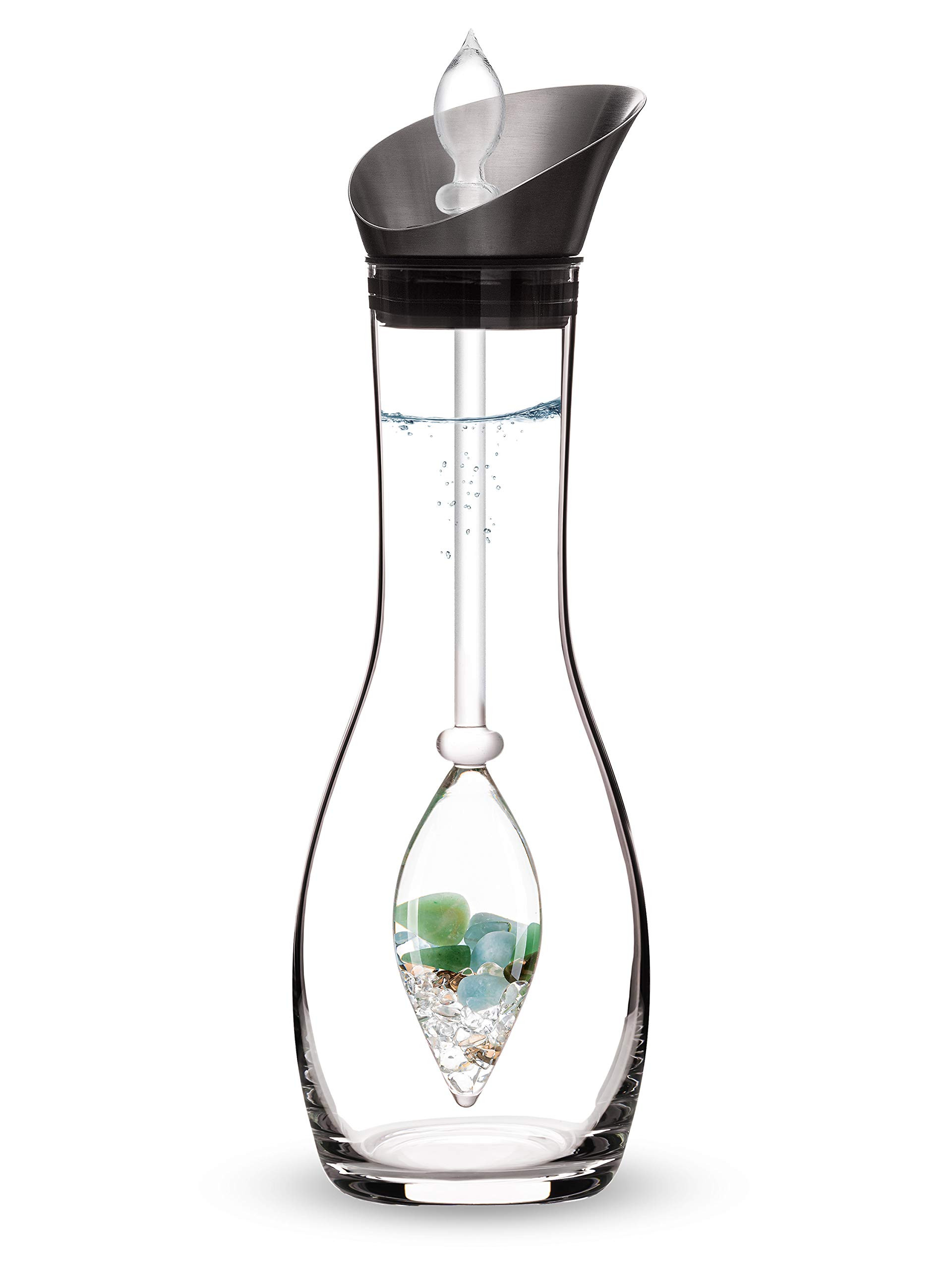 VitaJuwel Era FOREVER YOUNG | Crystal Water Carafe with Aventurine, Aquamarine, Smoky Quartz & Cl... | Amazon (US)