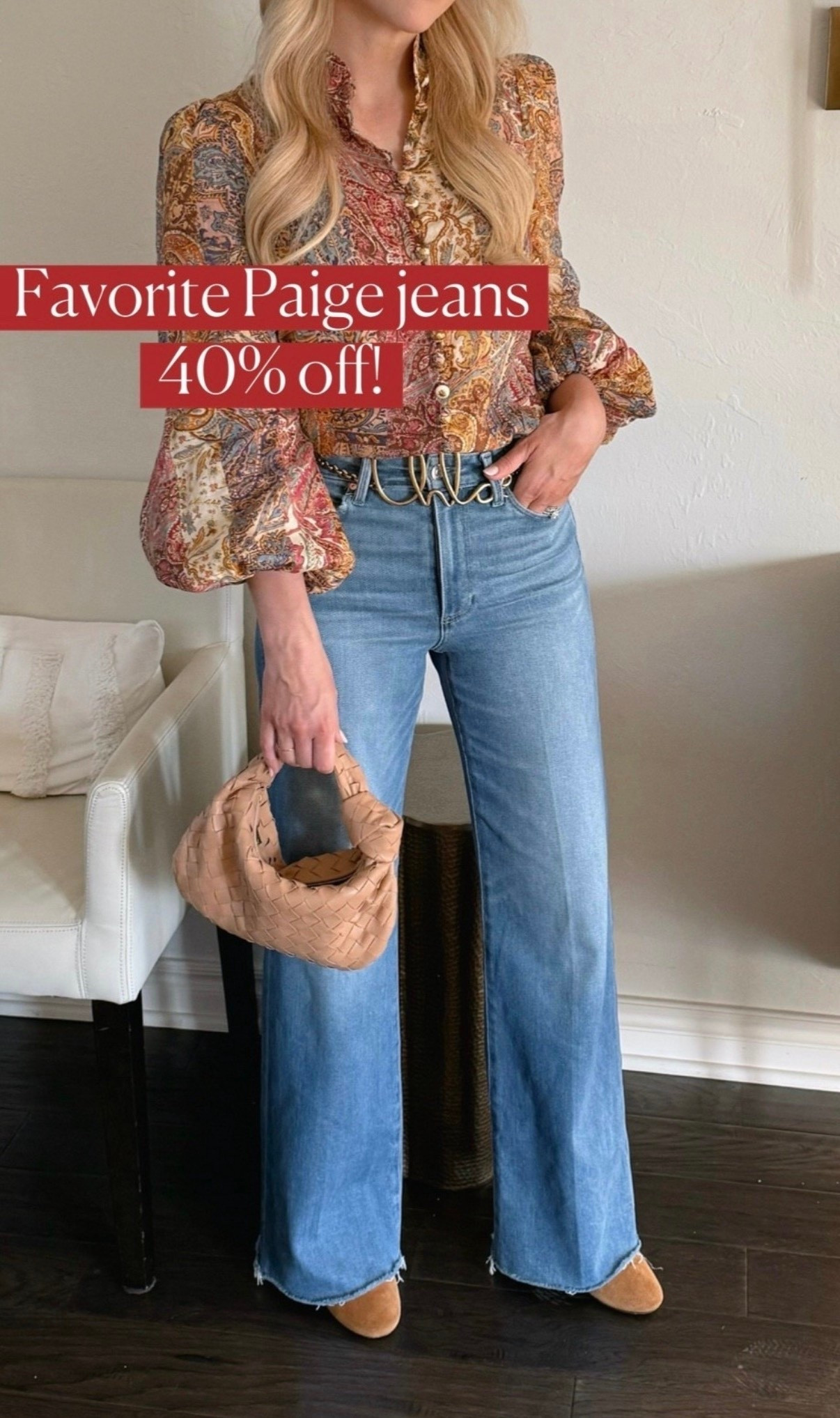 Anessa jeans (the perfect soft, comfortable, wide leg jeans) so flattering too!
Paige jeans 

#LTKOver40 #LTKSeasonal #LTKSaleAlert