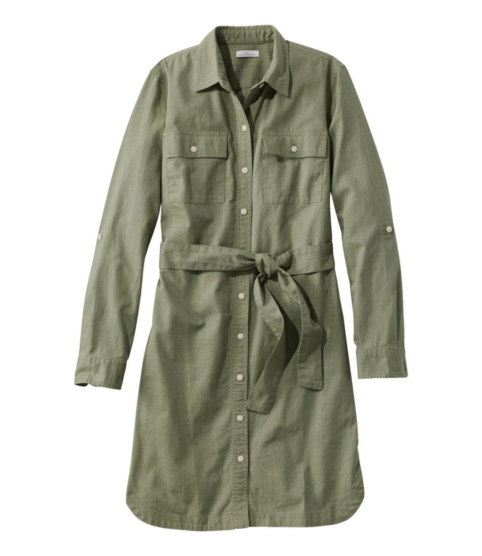 Women's Signature Camp Shirt Dress, Button-Front | L.L. Bean
